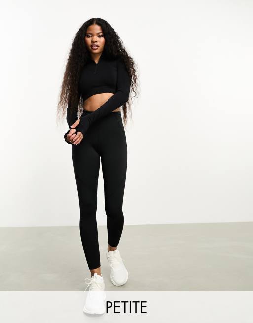 ASOS DESIGN Petite leggings in black