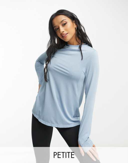 women's petite long sleeve tops