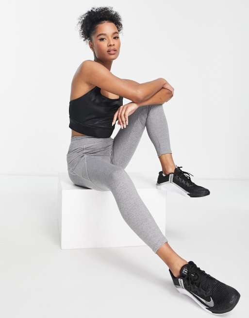 ASOS 4505 Icon running tie waist gym legging with phone pocket in dark  charcoal