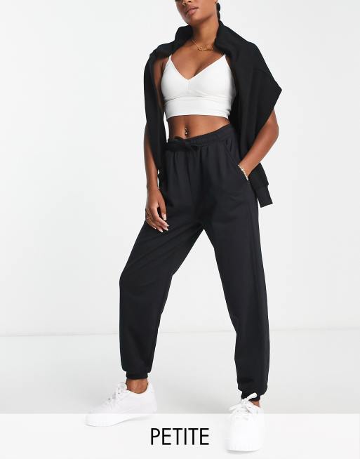 ASOS DESIGN Petite basic sweatpants in black - BLACK