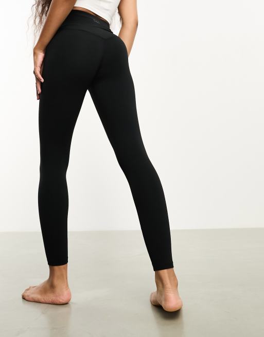 ASOS 4505 Petite Icon seamless ribbed gym leggings in black