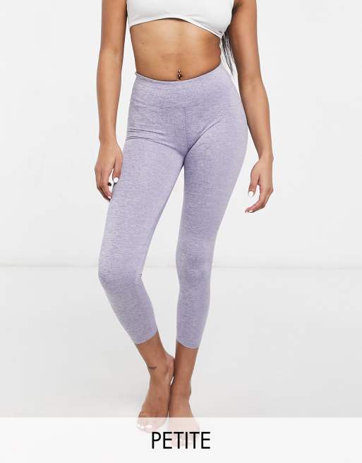 ASOS 4505 Petite seamless legging with ruche bum detail in acid wash