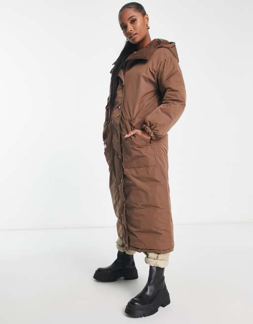 Asos padded clearance coat