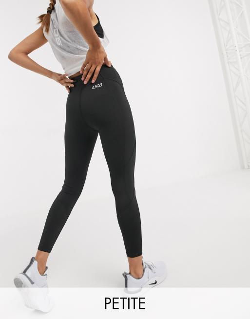 ASOS 4505 Petite – Löparleggings med knytning i midjan 
