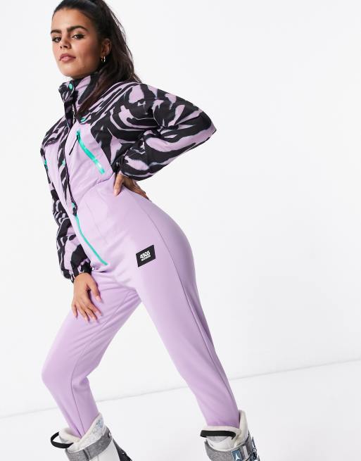 ASOS 4505 Petite ski all in one '80s printed ski suit