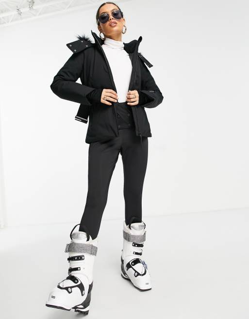 ASOS 4505 Petite ski belted jacket with faux fur hood, 4 of 4