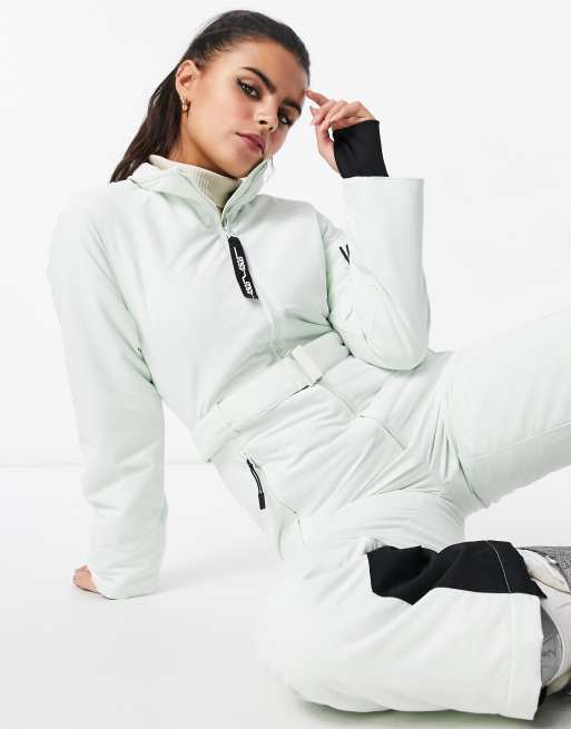 ASOS 4505 Petite ski bootcut ski suit in sage