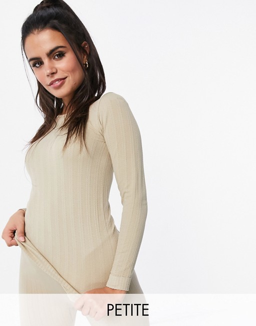 ASOS 4505 Petite cable knit base layer long sleeve top