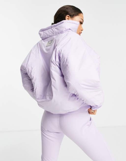 ASOS 4505 cardigan and flare pants set in lilac