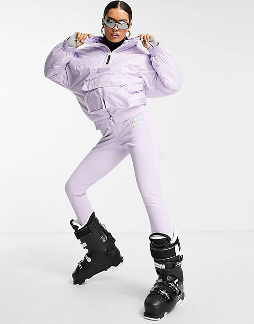 Asos Women Sport & Swimwear Skiwear Ski Suits Petite ski jacket with quarter zip 