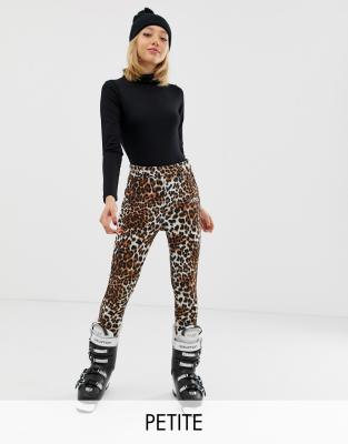 Petite leopard print sales trousers