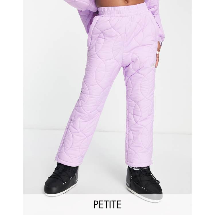 ASOS 4505 ski quilted sweatpants salopettes in pink