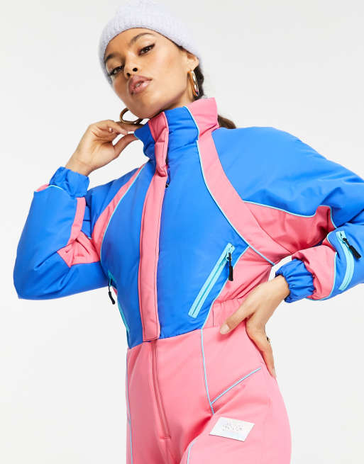 ASOS 4505 Petite Ski - Tuta da sci intera stile anni '80 con