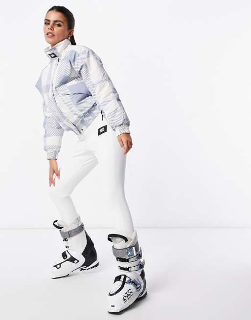 ASOS 4505 WB skinny ski belted jacket and ski pants stirrup in black