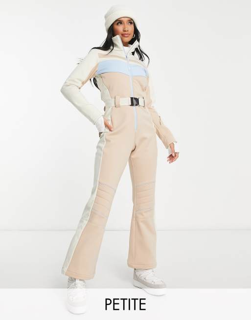 ASOS 4505 Petite ski suit in color block