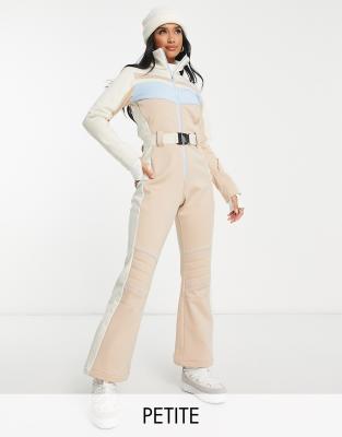 ASOS 4505 Petite ski suit in colour block