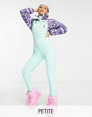 ASOS 4505 Petite Ski Suit With Blue Swirl Print for Women