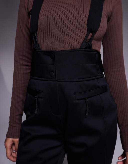 ASOS 4505 Petite – Ski – Wasserabweisende, ausgestellte Softshell-Skihose in Schwarz, 2 von 5