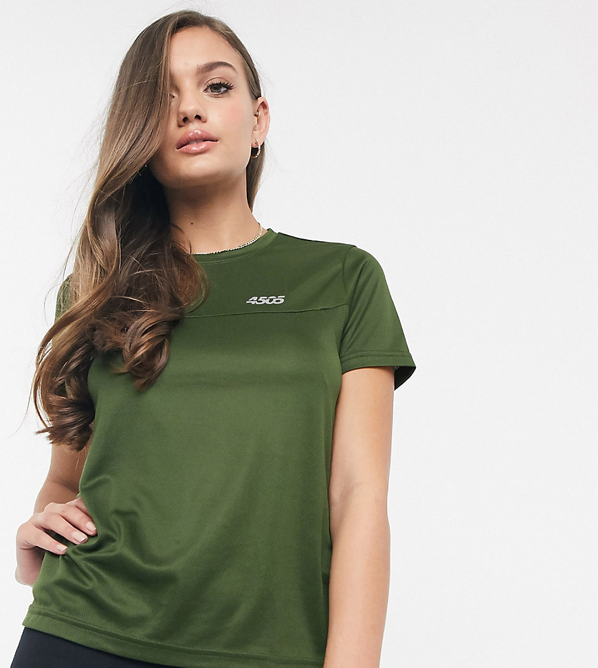 ASOS 4505 – Petite – Tränings-t-shirt-Grön