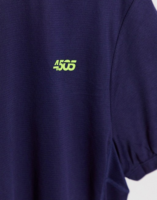 ASOS 4505 Plus – Granatowy T-shirt treningowy z tkaniny szybkoschnącej JTMR