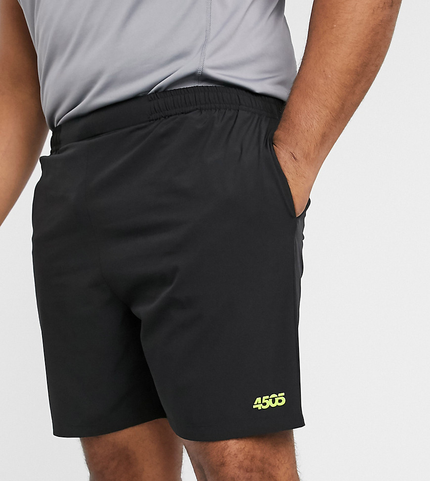 ASOS 4505 Plus - Pantaloncini per allenamento quick dry neri-Nero