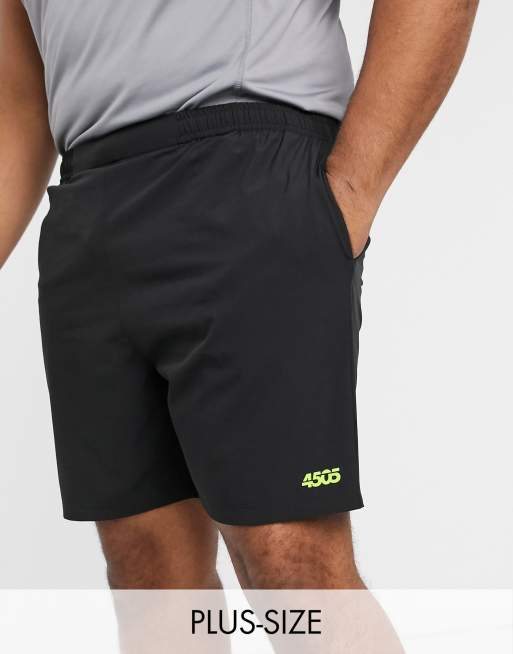 ASOS 4505 Plus – Svarta träningsshorts i snabbtorkande material