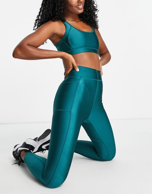 ASOS 4505 – Połyskujące legginsy treningowe z kieszenią