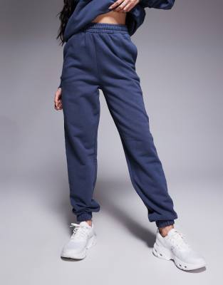Asos 4505 Quick Dry Heavyweight Training Sweatpants In Navy