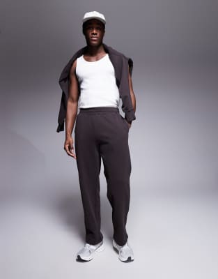 4505 Quick Dry Heavyweight Wide Leg Training Sweatpants In Brown