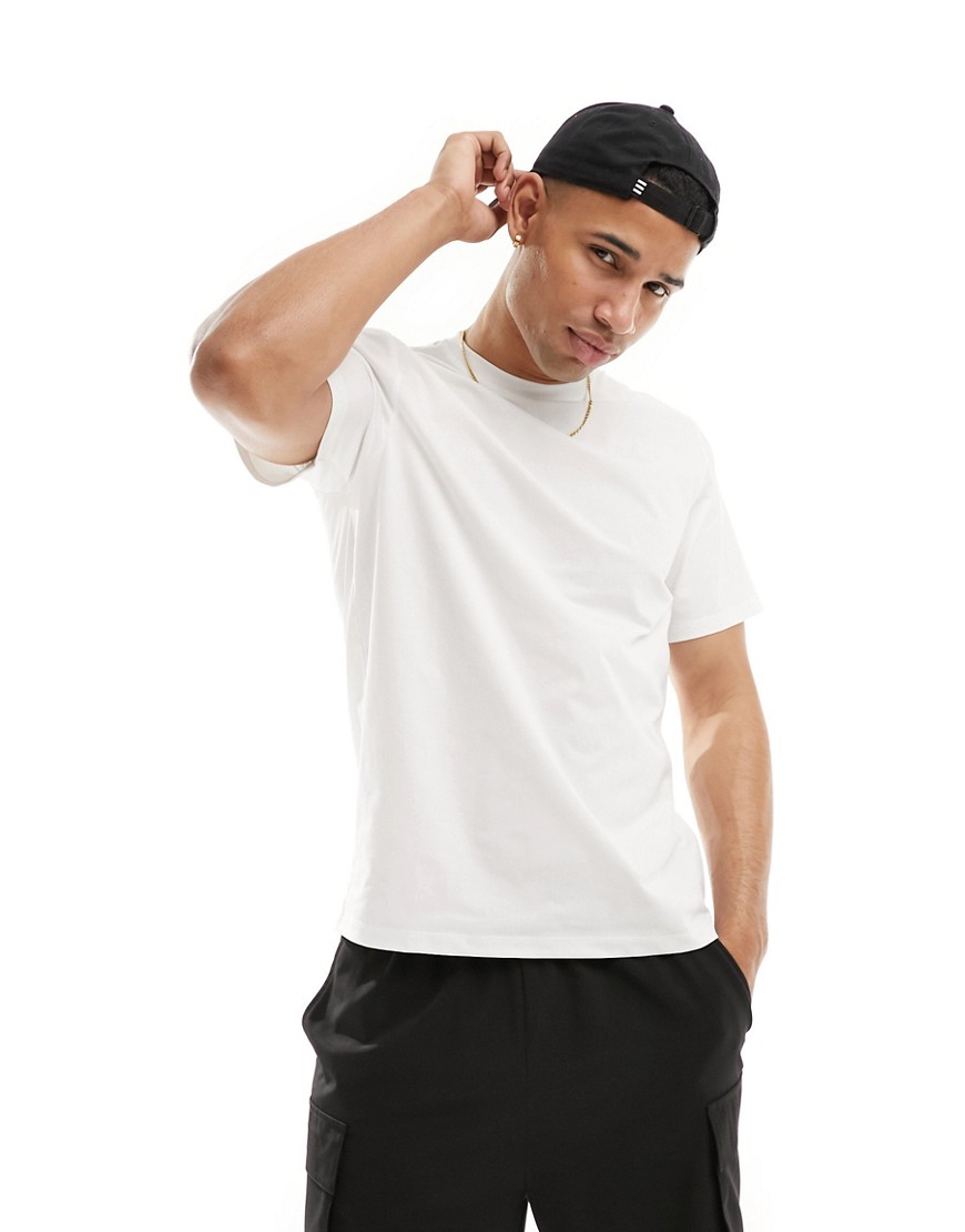 ASOS 4505 quick dry training t-shirt with sweat wicking in bright white