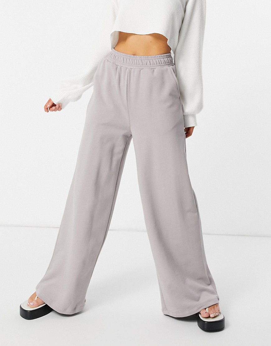 ASOS 4505 relaxed wide leg sweatpants-White
