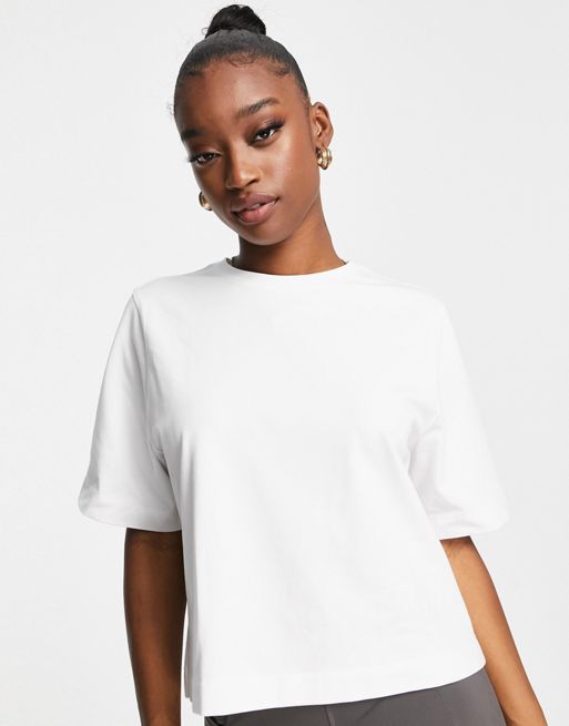 ASOS 4505 rest day oversized boxy T-shirt in cotton - WHITE | ASOS