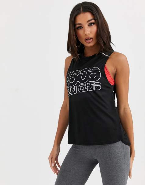 ASOS 4505 – Run Club – Lang geschnittenes Trägershirt