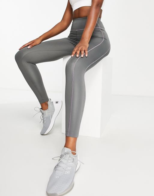 ASOS 4505 run tie legging with pop color stitch