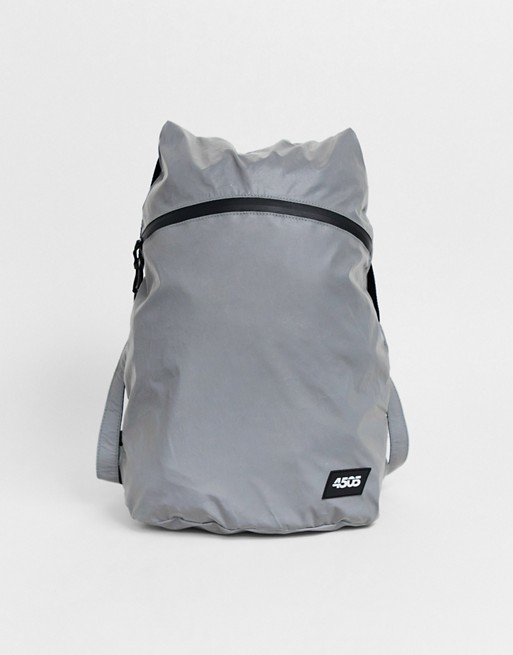 ASOS 4505 running backpack in reflective fabric