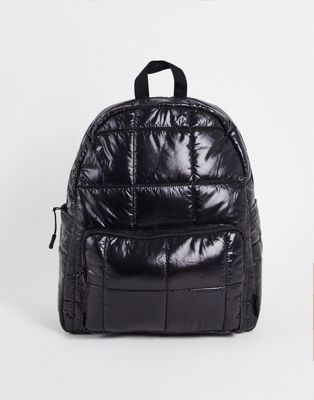 ASOS 4505 running backpack with puffer quilting detail