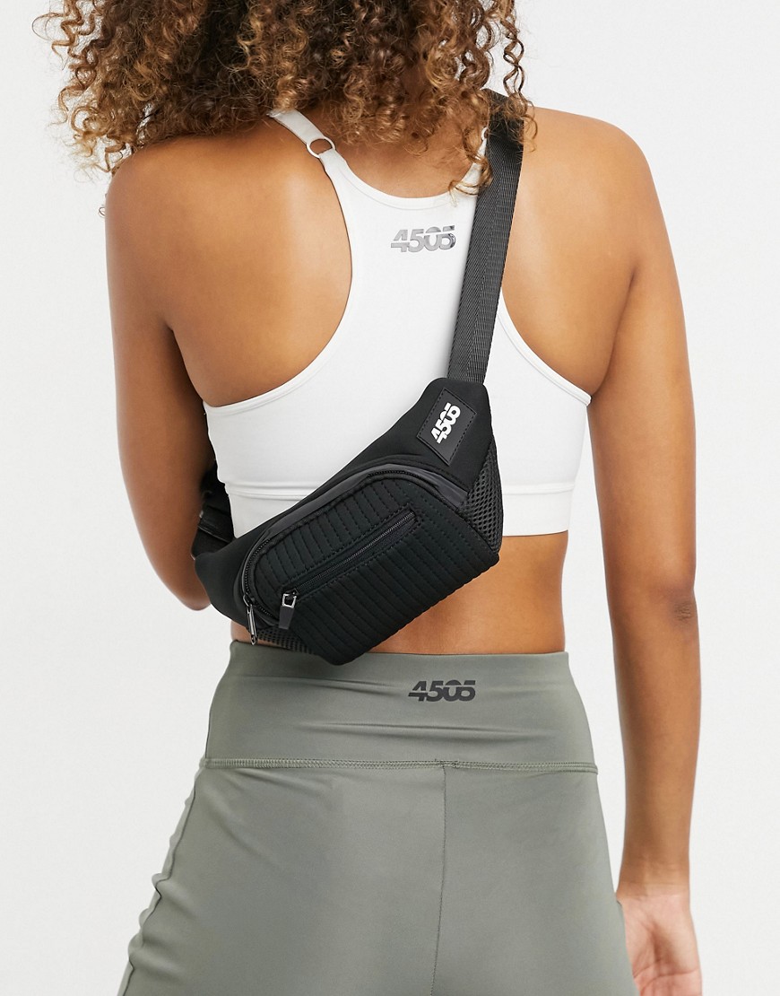 Asos Design 4505 Running Fanny Pack With Reflective Detail-black