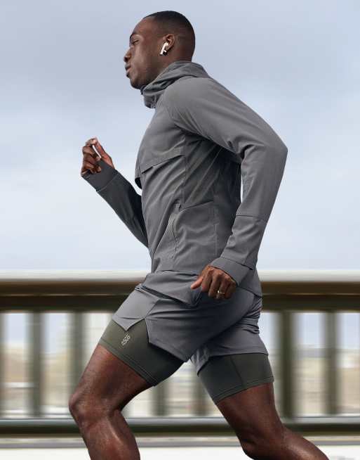 ASOS 4505 running jacket in gray ASOS