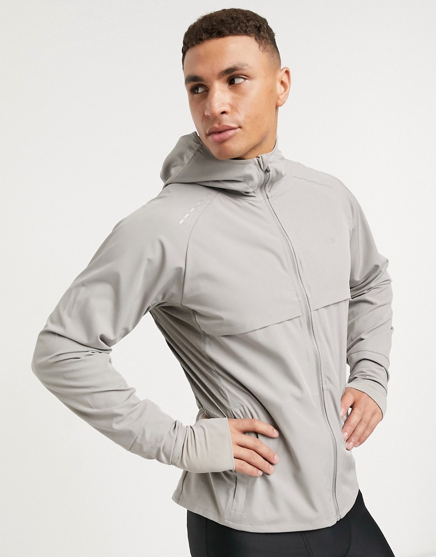 ASOS 4505 running jacket in taupe-Neutral