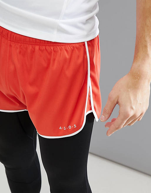 ASOS 4505 running shorts with contrast trim in red | ASOS