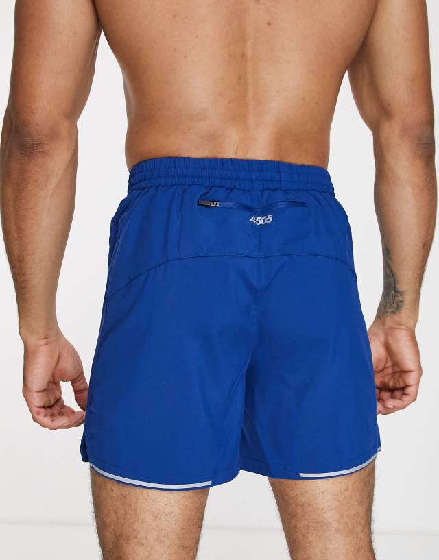 ASOS 4505 running shorts with quick dry in blue