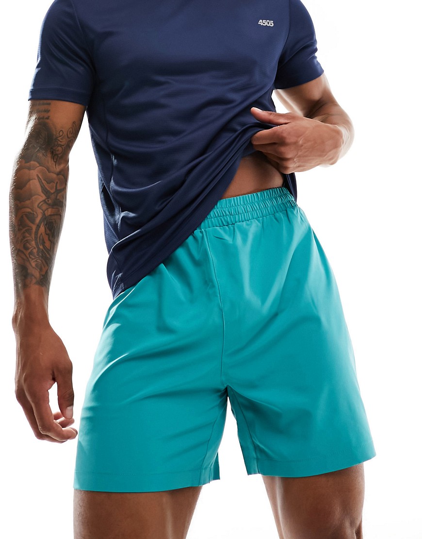ASOS 4505 running shorts with quick dry in green