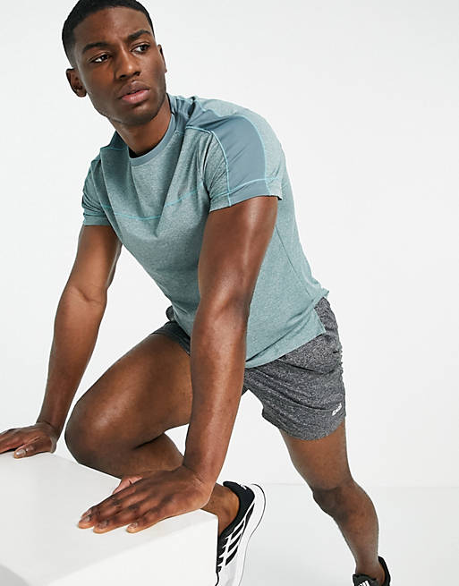 ASOS 4505 running t-shirt in twist marl with contrast