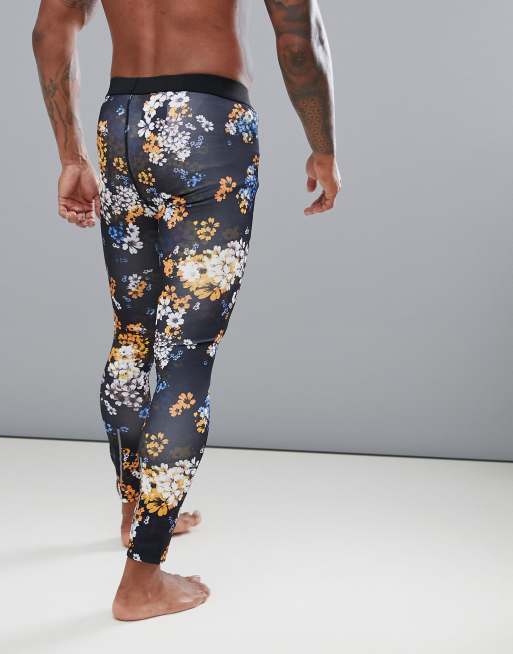 Floral shop running tights