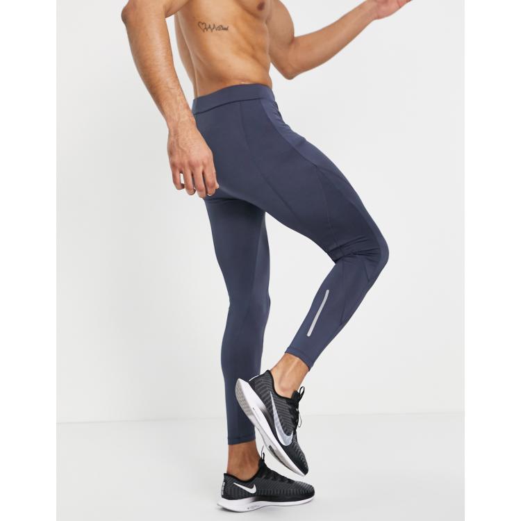 ASOS 4505 running tights in polyester with seam detail - GREY