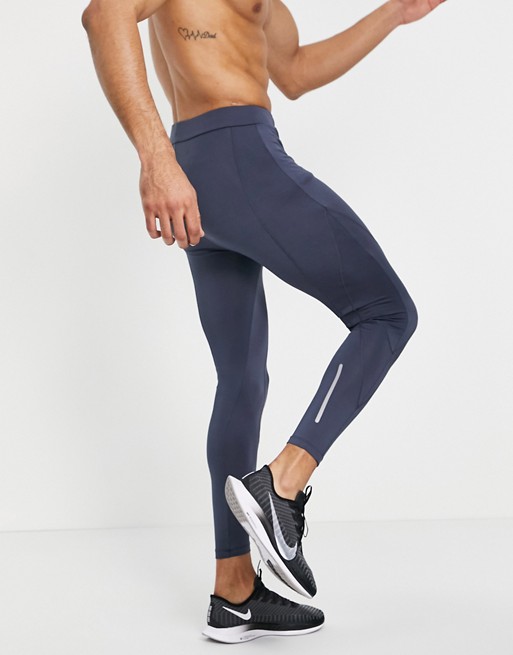 ASOS 4505 running tights in recycled polyester with seam detail
