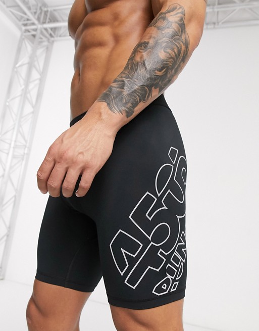 ASOS 4505 running tights in short length with reflective print