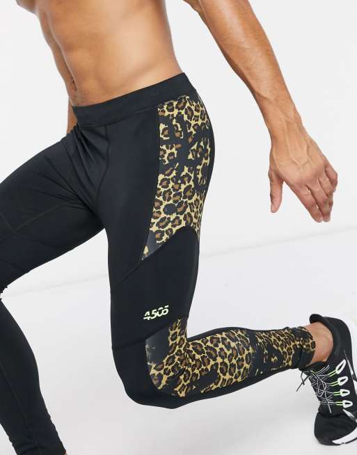 Leopard running tights sale