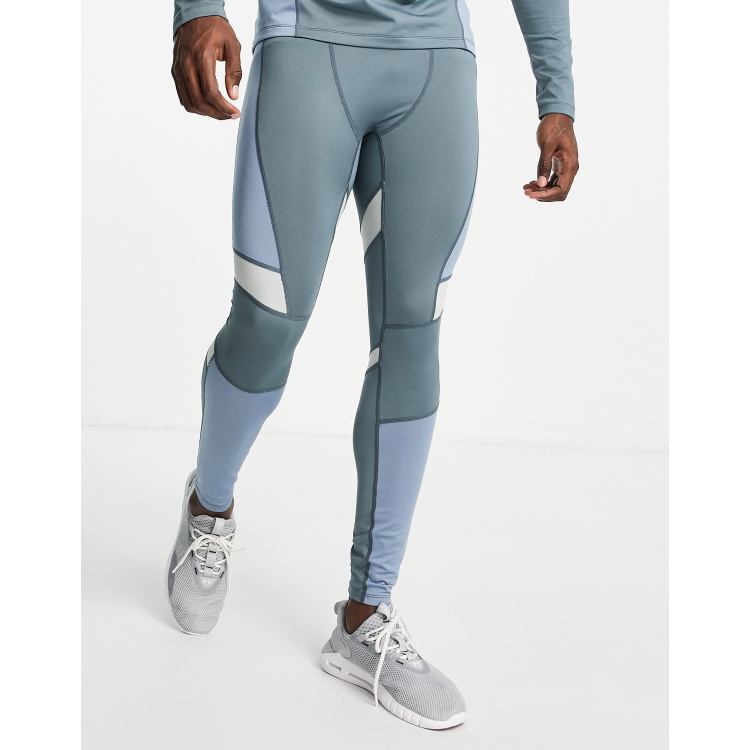 ASOS 4505 running tights in short length with contrast panels