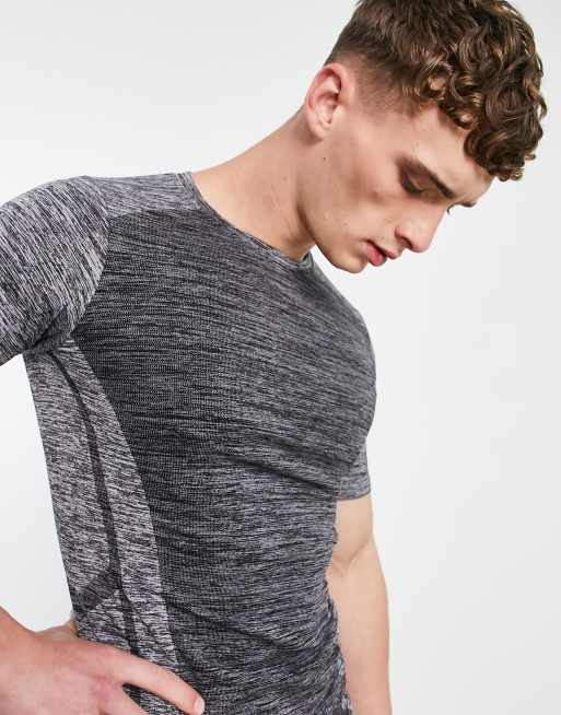 ASOS 4505 – Rymdmönstrad träningströja i muscle fit med seamless design, 2 av 4